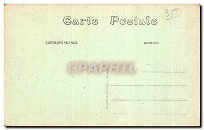 Floresta de Paimpont (Ille-et-Vilaine) — Rochas dominando a Vale da Aff perto de Rochepplate — editor desconhecido, n° 4667 — Verso