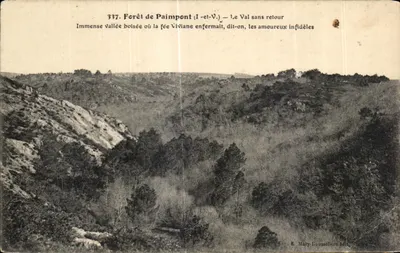 Floresta de Paimpont (Ille-et-Vilaine) — O Vale sem Retorno — E. Mary-Roussellier editora França