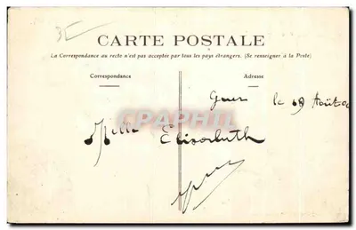 Floresta de Paimpont (Ille-et-Vilaine) — O Vale sem Retorno, imensa vallé boisée onde a fada Viviane aprisionava os amantes infiéis — E. Mary-Roussellière, édit. Rennes — Verso