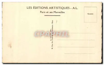 PARYS — Perspektywa na Notre Dame — Les Éditions Artistiques - A.L. n°33 — Rewers