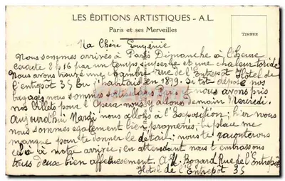 Paryż — Rue de Rivoli — Rivoli Street — A.L. wydawnictwo — Rewers