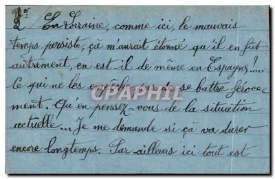 Vichy — Miasto i rzeka Allier — Rewers