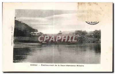 Bangui — Estabelecimento da Subintendência Militar — Cliché Georges F. Auzat