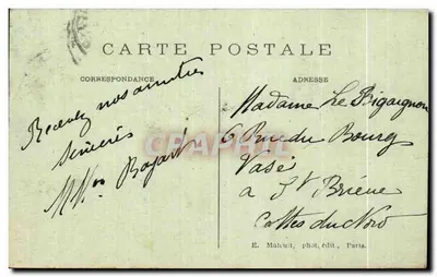 PARIS - Panorama do rio Sena (lado Oeste) — E. M. — n° 5021 — Verso