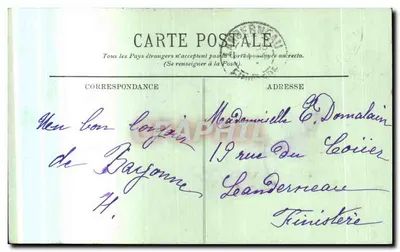 Bayonne — A Catedral e o Claustro — LL. n°36 — Verso