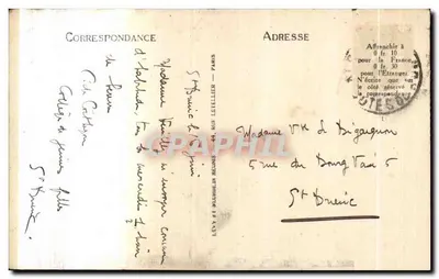 S.A.R. Pani Duchyni Anjou i Książę Mauzole — Wysyłka z Auray — Wydanie R. 3 — Rewers