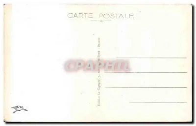 Saint-Malo - Praça do Castelo — torre do castelo e fonte — editor La Cigogne, n° 694 — Verso