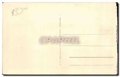 St-Malo - A Praia de Bon Secours com maré alta — Bilhete postal antigo n°10, editor ABA — Verso