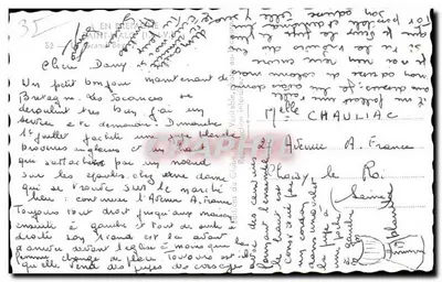 Brestagne — Vista do porto e da ilha — Éditions du Globe, n°35 — Verso