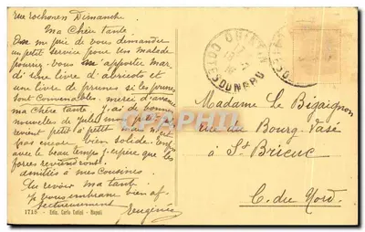 NAPOLI - Posillipo z pałacu Królowej Giovanny — Wyd. Carlo Cotini, nr 1715 — Rewers