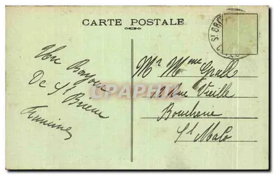 Saint-Brieuc - Katedra i Pałac Miejski — Zbiór F. Frizand, n° 8552 — Rewers