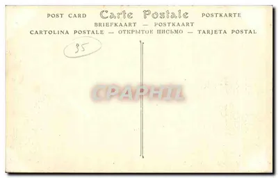 Stara pocztówka Zamek VITRE — widok panoramiczny — ND Phot. — Rewers