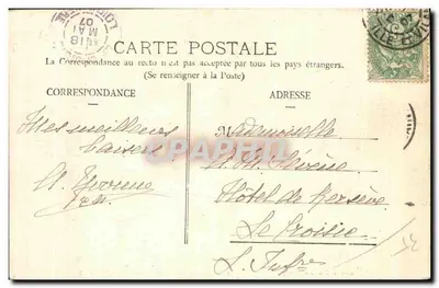Vitré — Vista Geral tirada dos Tertres Noirs — Cliché Bazar Parisien — Verso