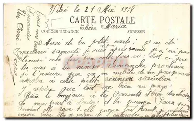 Vitré — Zamek na Wzgórzach — J. Sorel, wydawca — Rewers
