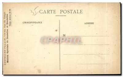 Vitré (Ille-et-Vilaine) — Castelo de Vitré — Editor: Dentelles Palace, 158 bis, Rue du Temple, Brodelettes — Verso