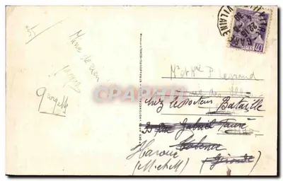 Vitré — Zamek widziany z lotu ptaka — Graphtil, nr 151 — Rewers