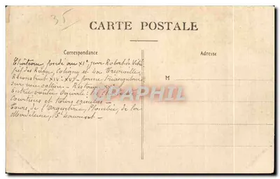 Vitré — Ogólny widok zamku — La Bretagne Pittoresque, n°375 — Rewers
