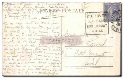Costa de Esmeralda — La Bahía del Priseuré — Edición Guérin, n° 3997 bis — Reverso