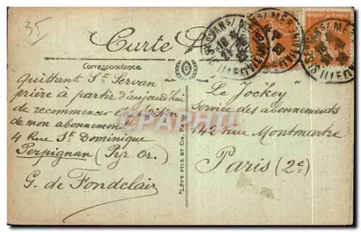 Dinard — La Cale przy niskiej wodzie — LL. — Rewers