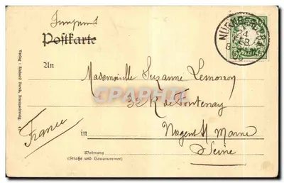 Niemcy — Erker na Sebaldus-Pfarrhof — Nürnberger Postkarten-Verlag, n° 99 — Rewers