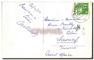 Augsburg — vista aérea — fot. Rolf Kellner, n° 5701 — Verso