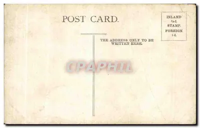 Houses of Parliament — widok z brzegu Tamizy — wydawca nieznany — Rewers