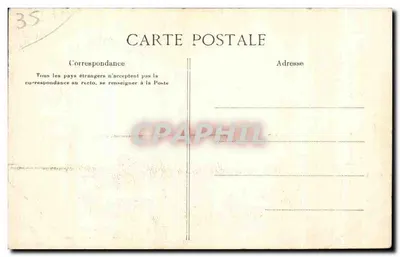 Côte d'Emeraude — Wieża i wejście do katedry Świętego Magloira — G.F. (Garnavès fils atelier, Saint-Malo) — Rewers