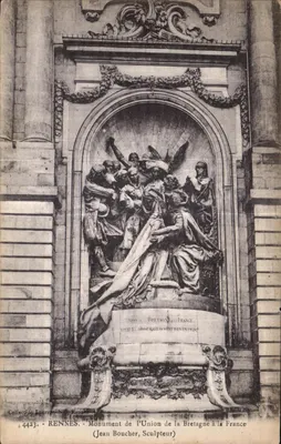 Rennes - Monument da União da Bretanha com a França — Jean Boucher, Escultor