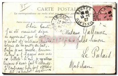 Rennes — Ogólny widok z Thabor — A.G. — Rewers