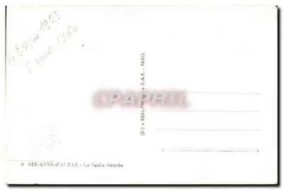 Ste-Anne-d'Auray — La Scala Sancta — wydawca C.A.P. nr 6 — Rewers
