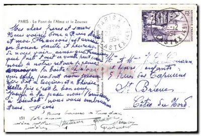 Paris - O Ponte do Alma e o Zouave — Edições ALT, n°151 — Verso