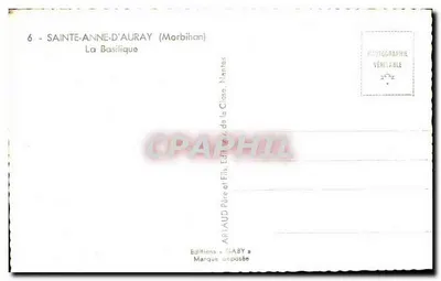 Sainte-Anne-d'Auray — Bazylika — Éditions Gaby, Nantes — Rewers