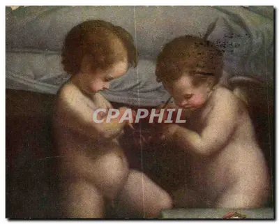 Deux anges jouant — reproduction d'une peinture
