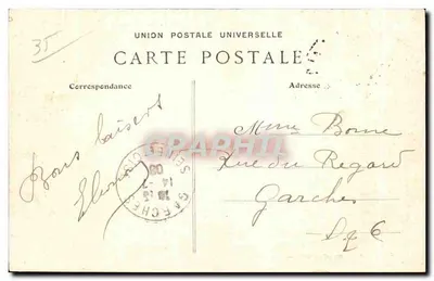 Saint-Malo — O Forte Nacional com maré alta — G.F. n°4028 — Verso