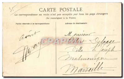 Saint-Malo - Falowanie obok Mole — HLM, n° 263 — Rewers
