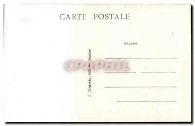 Sainte-Marguerite-de-Pornichet (Loire-Inf.) — La Pointe de Chémoulin — Ai piedi della scogliera — F. Chapeau, editore, Nantes — Verso