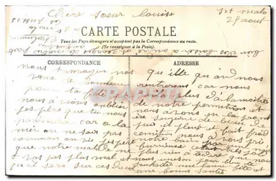 SAINT-MALO — O Forte Nacional sob o Mar — LL. — Editor LL, n° 43 — Verso