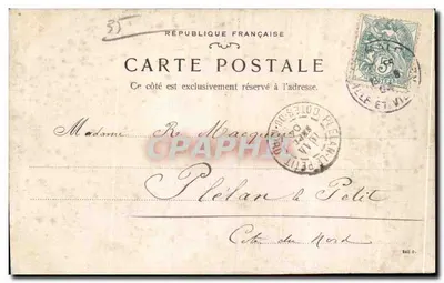 Widok wybrzeża — Plélan-sur-Mer — Louis — Rewers
