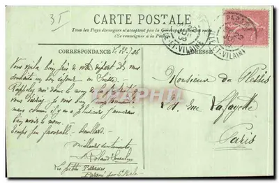 Saint-Malo — Widok z Rempartów — LL. nr 63 — Rewers