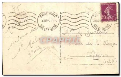 St-Malo — Efeitos de ondas — Editor 'St-Malo' n°158 — Verso