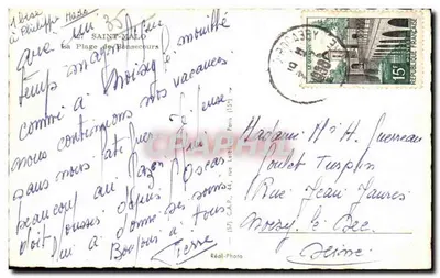 Praia de Bonsecours — Saint-Malo — Réal-Photo — Verso