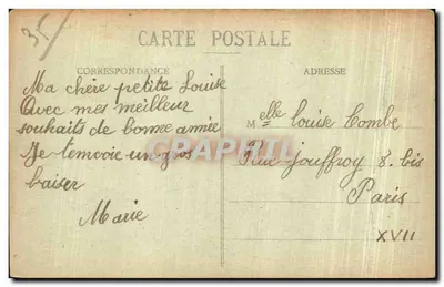 St-Malo - Côte d'Émeraude - Le Bé par gros temps - G. F. - n° 3396 — Verso