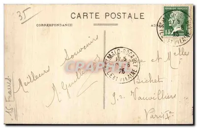St-Malo - Os Muros - O Môle das Negras — G.F. n°3844 — Verso