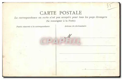 Saint-Malo — El Fuerte Nacional en tiempo tormentoso — Costa de Esmeralda, editor HLM, n° 349 — Reverso