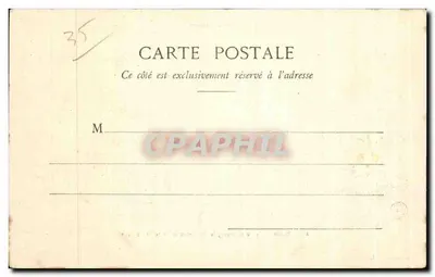 St-Malo - O Castelo, o Pátio e a Porta St-Vincent — Coleção H. L. M. — Verso