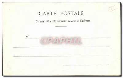 St-Malo - As Ondas quebrando contra os Muros — Cote d'Emeraude, Coleção H. L. M. — Verso