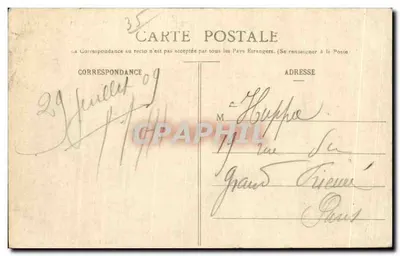 Côte d'Émeraude — O Túmulo de Châteaubriand em um Dia de Tempestade — G.F. editor, n° 2535 — Verso