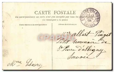 Le Havre - O Cabo da Hève em um dia de tempestade — E.B.Z. 220 — Verso