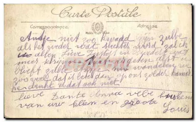 Le Havre — O Farol em um Dia de Tempestade — LL. n° 728 — Verso
