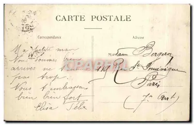Le Havre — La Digue par mauvais Temps — Coll. A. P., Le Havre — Rewers